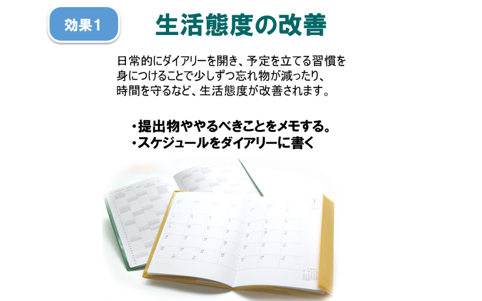 効果1 生活態度の改善